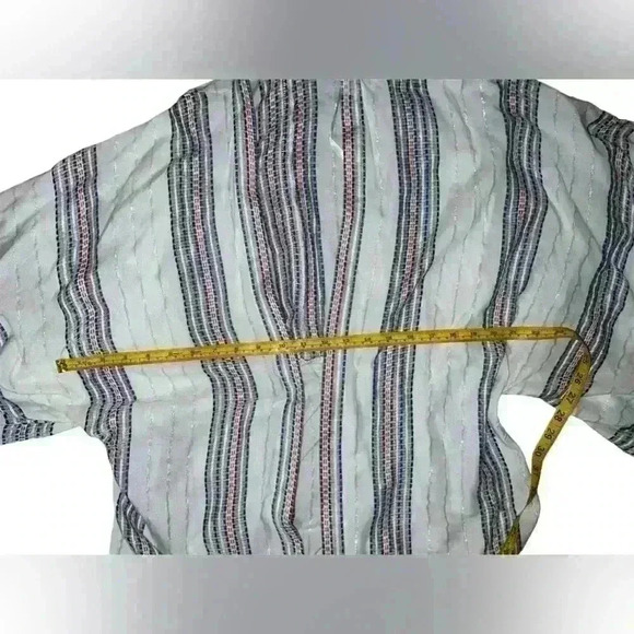 Sim & Sam Kimono L/XL Striped Coastal Boho Bohemian Summer - Picture 8 of 8